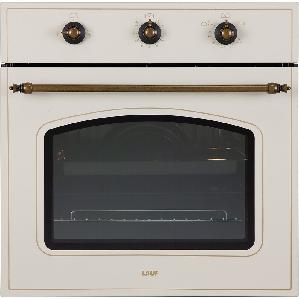 Духовой шкаф газовый встраиваемый Lauf DG-607IV 600 мм слоновая кость