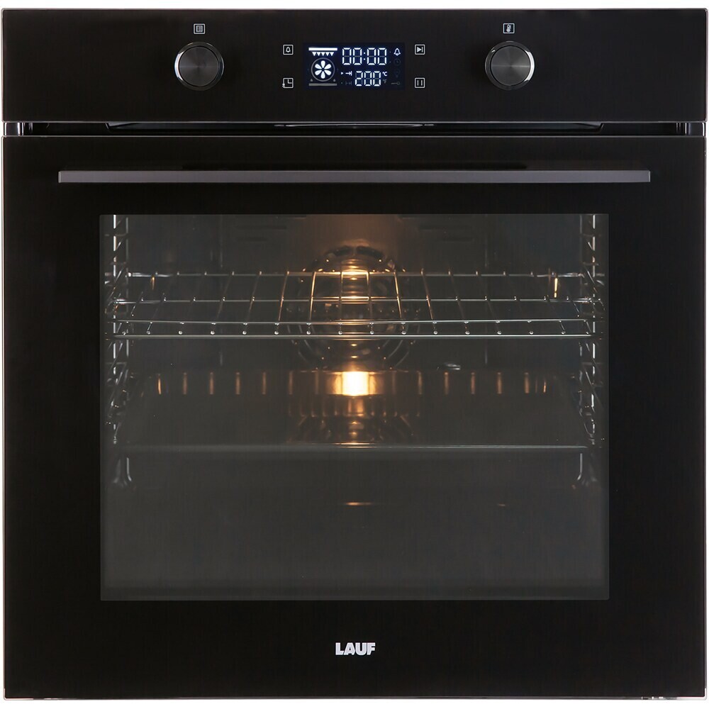 Духовой шкаф газовый встраиваемый Lauf DE-604BL 600 мм черный