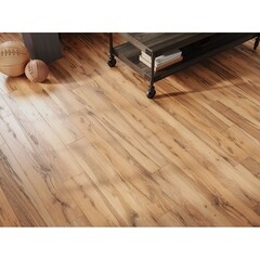 Ламинат 33 класс Эггер Хоум дуб крейдл коричневый 1,994 кв.м 8 мм с фаской влагостойкий - фото 3