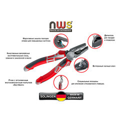 Плоскогубцы NWS 165 мм (111-69-165/109-69-165) - фото 4