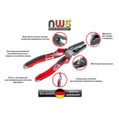 Плоскогубцы NWS 180 мм (111-69-180/109-69-180) - фото 5