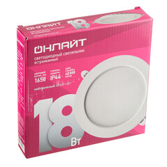 Светильник встраиваемый светодиодный белый 18 Вт 4000К IP44 Онлайт Downlight (90488) - фото 3