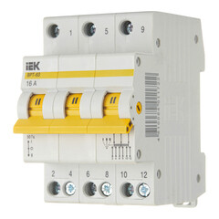 Выключатель-разъединитель IEK Karat ВРТ-63 3P 16А 400 В на DIN-рейку (MPR10-3-016) - фото 3