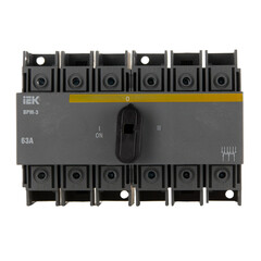 Выключатель-разъединитель IEK Karat ВРМ-3 3P 63А 400-690 В на DIN-рейку (MVR30-3-063) - фото 1
