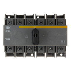 Выключатель-разъединитель IEK Karat ВРМ-3 3P 100А 400-690 В на DIN-рейку (MVR30-3-100) - фото 1