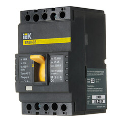 Автоматический выключатель в литом корпусе IEK Karat ВА88-32 3P 100А 25 кА 400 В (SVA10-3-0100) - фото 3