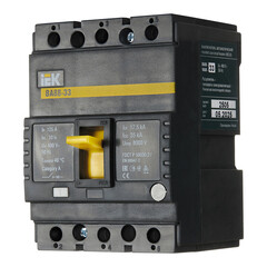 Автоматический выключатель в литом корпусе IEK Karat ВА88-33 3P 125А 35 кА 400 В (SVA20-3-0125) - фото 3