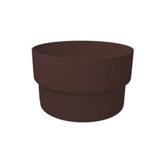 Муфта пластиковая d87 мм Grand Line шоколад RAL 8017 - фото 1