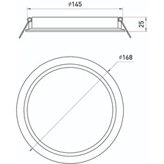 Светильник встраиваемый светодиодный белый 15 Вт 4000К IP20 Эра Slim (Б0057423/5660) - фото 3