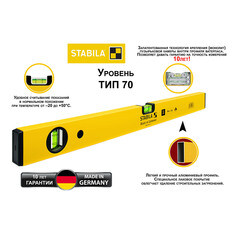 Уровень STABILA 70 120 см 2 глазка - фото 5