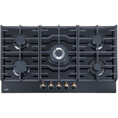 Варочная панель газовая Lauf PG-907BL classic 5 конфорок черная