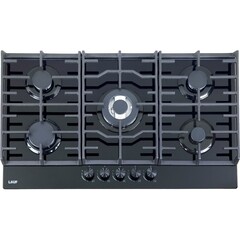 Варочная панель газовая Lauf PG-907BL 5 конфорок черная