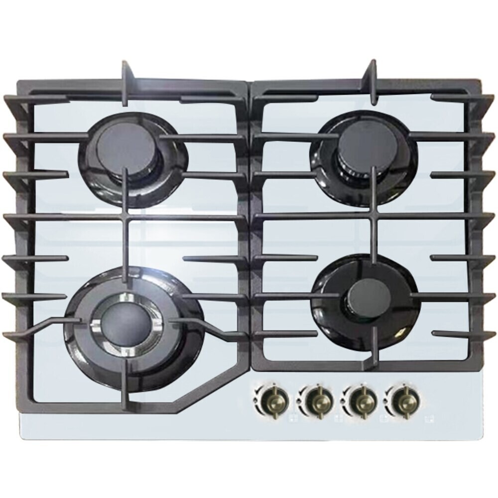 

Варочная панель газовая Lauf PG-620WH classic 4 конфорки белая, Белый