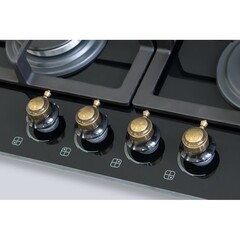Варочная панель газовая Lauf PG-618BL classic 4 конфорки черная - фото 11