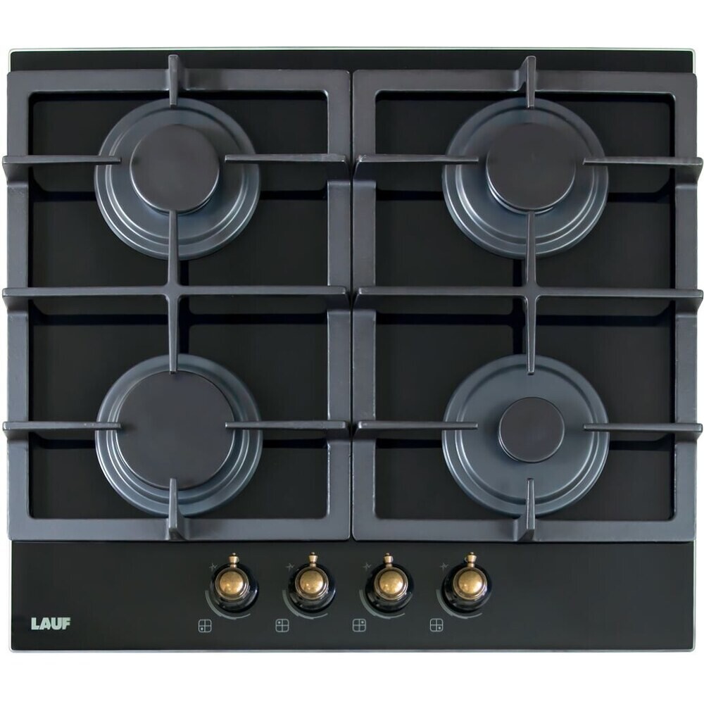 Варочная панель газовая Lauf PG-618BL classic 4 конфорки черная