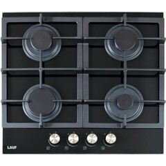 Варочная панель газовая Lauf PG-618BL 4 конфорки черная