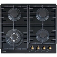 Варочная панель газовая Lauf PG-616BL classic 4 конфорки черная