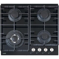 Варочная панель газовая Lauf PG-616BL 4 конфорки черная