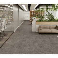 Ковровая плитка Alpine Floor Грейс серая 5 кв.м 0,5х0,5 м - фото 2