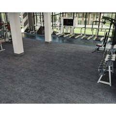 Ковровая плитка Alpine Floor Ротонда серая 5 кв.м 0,5х0,5 м - фото 4