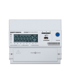 Счетчик электроэнергии Энергомера CE308 трехфазный четырехтарифный электронный 5(80) А на DIN-рейку/монтажную плату - фото 1
