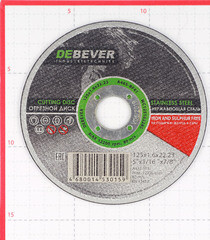 Круг отрезной по нержавеющей стали Debever 125х22,2х1,6 мм (WC12516228S/30159) - фото 4