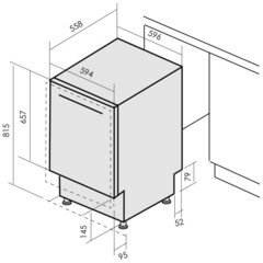Посудомоечная машина встраиваемая Lauf DW-609 60 см черная - фото 8