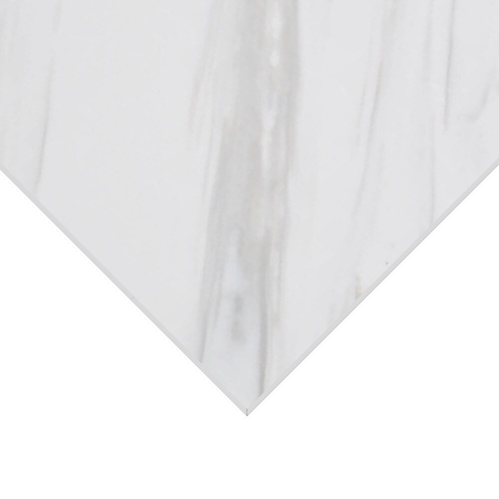 Изображение товара Стенная панель из искусственного камня 1200х600 мм белая мраморная акриловая