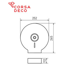 Диспенсер Corsa Deco DTPAS1SS для туалетной бумаги нержавеющая сталь - фото 7
