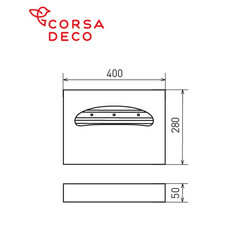 Диспенсер Corsa Deco для бумажных покрытий на унитаз нержавеющая сталь - фото 5