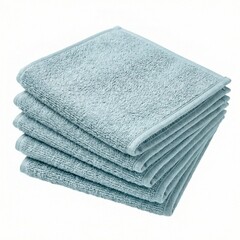 Набор салфеток махровых 30х30 см серо-зеленый (5 шт.) - фото 1