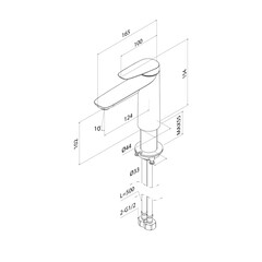 Смеситель для раковины Iddis Zodiac X однорычажный хром (ZDXSB00i01) - фото 2