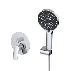 Душевая система BelBagno Marino встраиваемая с верхним душем с лейкой с изливом хром (MARINO-VDSET-CRM) - фото 9