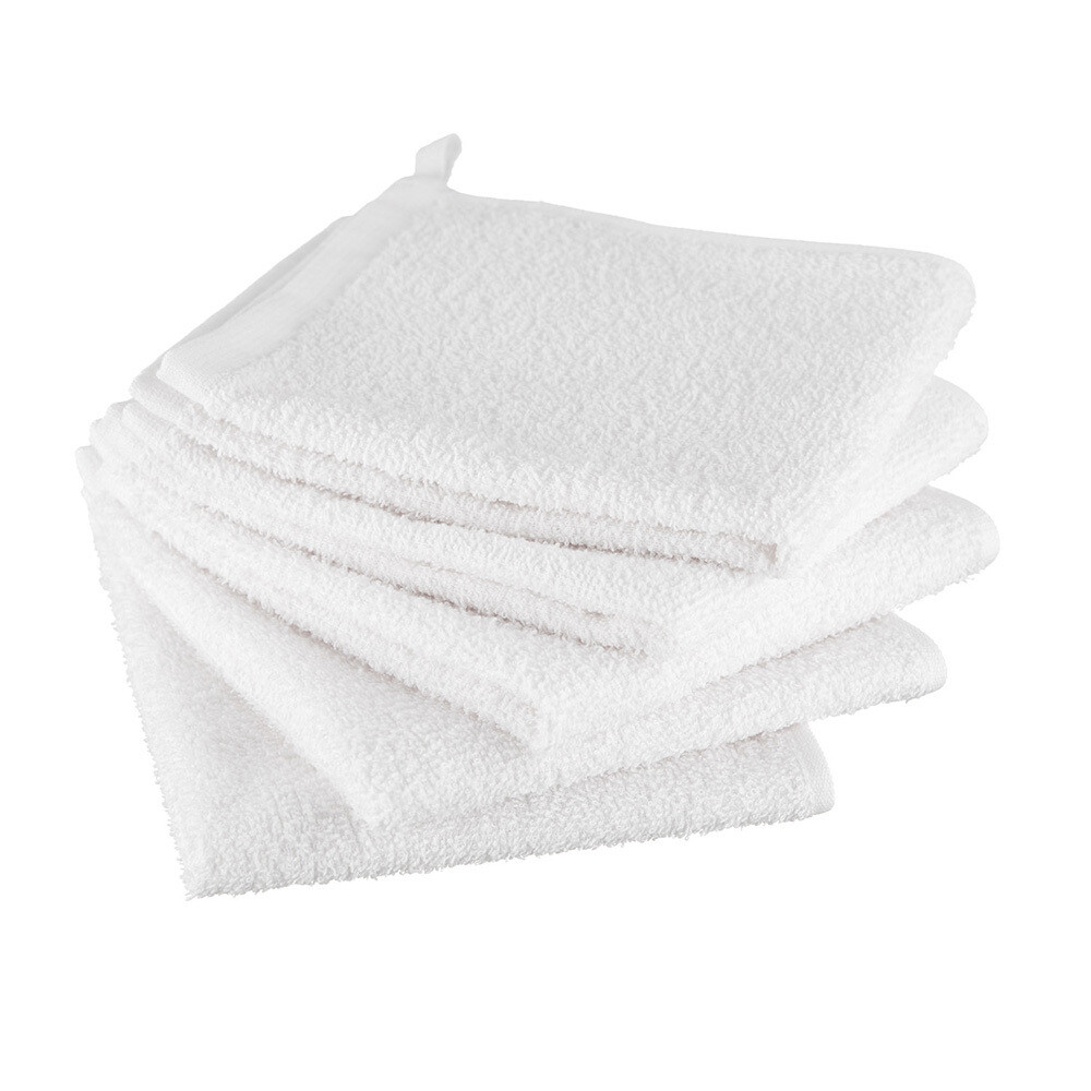 Набор салфеток махровых 30х30 см белый (5 шт.)