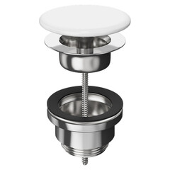 Донный клапан Kerama Marazzi 70 мм белый (DR.1\WHT/DRR.1/WHT) - фото 7