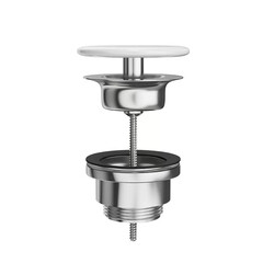 Донный клапан Kerama Marazzi 70 мм белый (DR.1\WHT/DRR.1/WHT) - фото 3