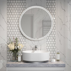 Раковина Kerama Marazzi Vento 50 см накладная белая (VE.wb.50\WHT) - фото 6