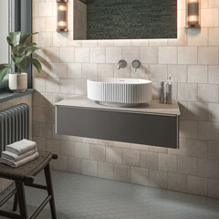 Раковина Kerama Marazzi Vento 50 см накладная белая (VE.wb.50\WHT) - фото 4