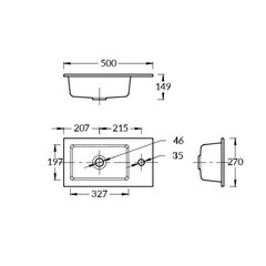 Раковина для тумбы Kerama Marazzi Lato 50 см (LA.wb.50) - фото 2