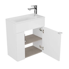 Тумба под раковину Kerama Marazzi Lato 50 см подвесная белая (LAT.50.1\WHT) - фото 9