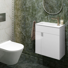 Тумба под раковину Kerama Marazzi Lato 50 см подвесная белая (LAT.50.1\WHT) - фото 2