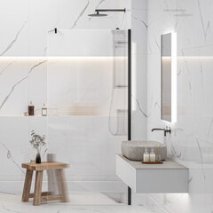 Зеркало с подсветкой прямоугольное 45х90 см бесконтактный сенсор Kerama Marazzi Vetrata S (VE.S.mi.90\WHT) - фото 2