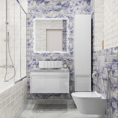 Зеркало с подсветкой квадратное 80х80 см с сенсорным включением Kerama Marazzi MiO (MIO.mi.80\WHT) - фото 7