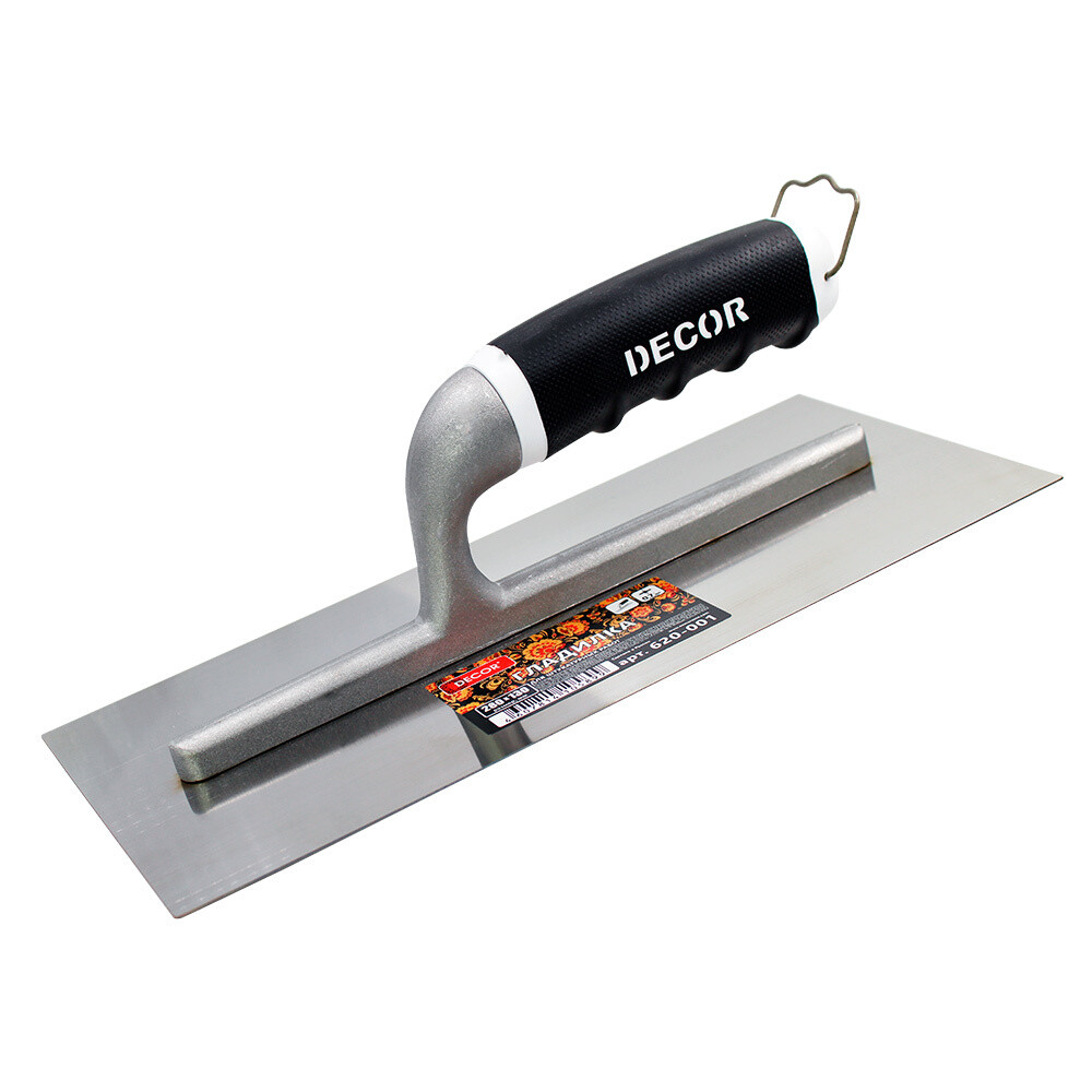 

Гладилка Dеcor 280х130 мм для клея и штукатурки с эргономичной ручкой (620-001/5899)