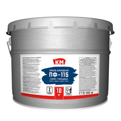 Эмаль ПФ-115 КМ синяя глянцевая 10 кг - фото 2