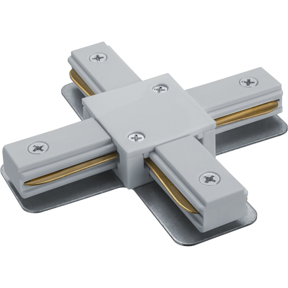 Коннектор для однофазного шинопровода X-образный Navigator NLT белый (95518)