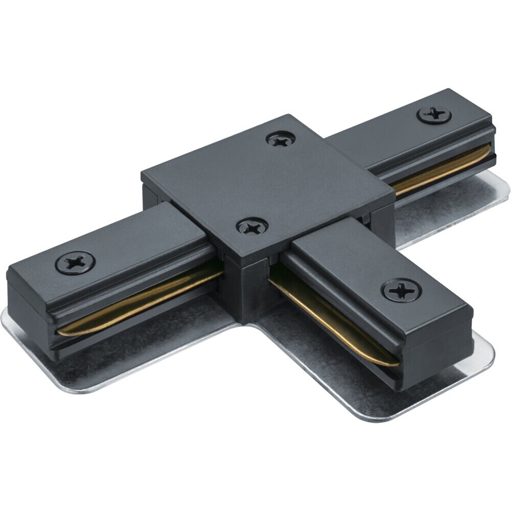 Коннектор для однофазного шинопровода T-образный Navigator NLT черный (95517)