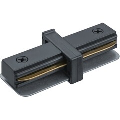 Коннектор для однофазного шинопровода прямой Navigator NLT черный (95513) - фото 1