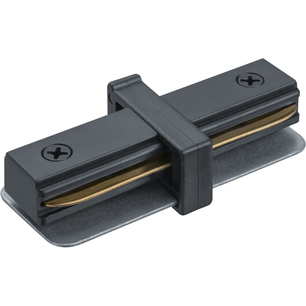 Коннектор для однофазного шинопровода прямой Navigator NLT черный (95513)