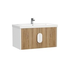 Тумба под раковину Cersanit Como 80 см подвесная орех (69343)